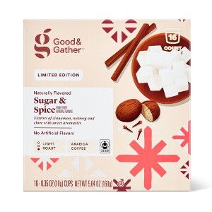 Naturally Flavored Sugar & Spice with Other Natural Flavors Light Roast Ground Coffee - 16ct - Good & Gather™ - 1 of 4