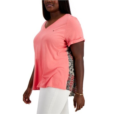 Tommy Hilfiger Womens Embroidered Basic T-Shirt
