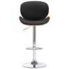 vidaXL Bar Stool Black Faux Leather - 2 of 4