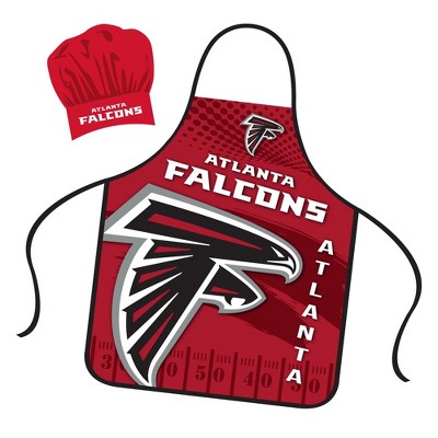 NFL Apron & Chef Hat Set, with Large Team Logo - Atlanta Falcons