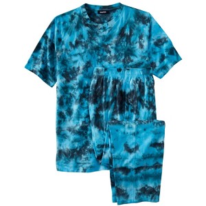 KingSize Men's Big & Tall Lightweight Cotton Novelty PJ Set - 1 of 3