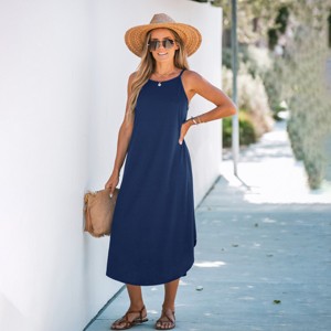 Women's Summer Escape Blue Maxi Dress - Cupshe - 1 of 3