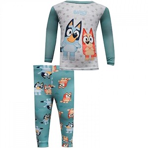 Kids Bluey Polka Dot 2-Piece Pajamas Set - 24 Months - 1 of 2