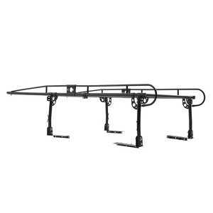 VEVOR Truck Ladder Rack, 1000 LBS / 454 KG Strong Capacity, Non-Drilling / Drilling Installation, 43.3-63 inch Adjustable Width, Black - 1 of 4