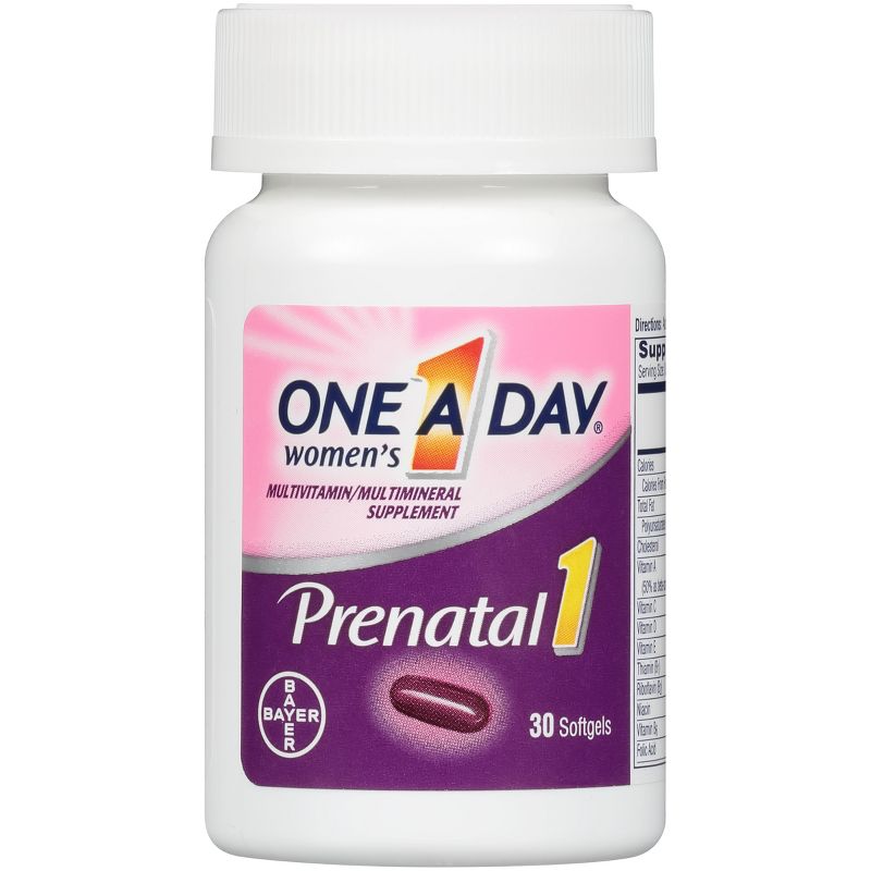 One A Day Women's Prenatal Vitamin 1 with DHA & Folic Acid Multivitamin Softgels, 3 of 10