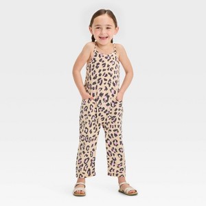 Grayson Mini Toddler Girls' French Terry Knit Leopard Printed - Main Image