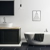 Stupell Industries Bathroom Seeing Eye Chart Pee In the Bowl Phrase Black Framed Giclee, 16 x 20 - 2 of 4