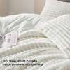Bedsure Fluffy Comforter Set King - Cream White, 3 Pieces Plush Fuzzy Bed Set, 1 Shaggy Comforter with 2 Pillowcases - 3 of 4