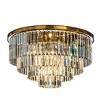 ALOADECOR 8-Lights Modern 4-Tier Round Fringe Crystal Flush Mount Ceiling Light - 3 of 4