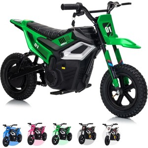 24V Electric Dirt Bike, Up to 13.67Mile/h Long-Range, Ride on Motorcycle with Rear Wheel Suspension, 12 Miles Range, Birthday & Xmas Gifts - 1 of 4