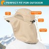 SUN CUBE Wide Brim Sun Hat with Neck Flap, UPF50+ Hiking Safari Fishing Hat for Womens, Sun Protection Beach Hat - 4 of 4
