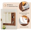 Sapphtopaz Modern Wall Mounted Bathroom Cabinet with Mirror Medicine Cabinet with Shelves and Towel Rack, Over The Toilet Storage Cabinet - 3 of 4