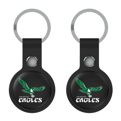 Keyscaper NFL AFC Historic Teams Insignia Black Airtag Holder 2-Pack