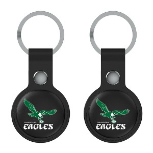 Keyscaper NFL AFC Historic Teams Insignia Black Airtag Holder 2-Pack - 1 of 4