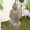 36" Magnesium Oxide Buddha Sculpture for Garden & Outdoor Decor - Olivia & May - 2 of 4