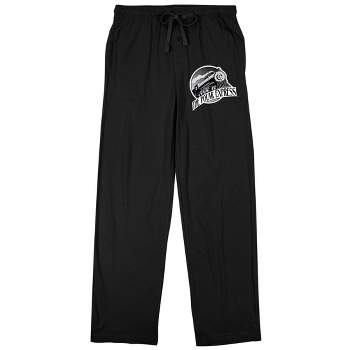 Polar Express Train Logo Men's Black Sleep Pajama Pants