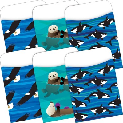 Barker Creek 60pc Sea and Sky Peel and Stick Pockets Multi Design Set