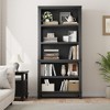 Garvee 71" Farmhouse Bookcase w/ Adjustable Shelves, 5 Tier Tall Bookshelf with Wooden Legs, Rustic Vintage Bookcase for Living Room Office - 3 of 4