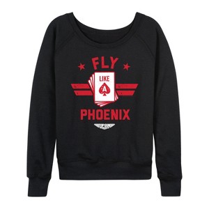 Women's - Top Gun: Maverick - Fly Like A Phoenix Lightweight French Terry Slouchy - 1 of 4