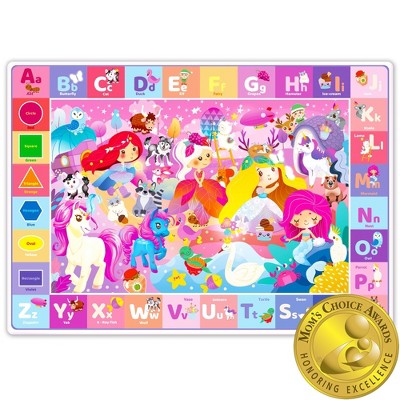 QUOKKA ABC Baby Playmat for Floor - Plush Playmat for Kids - Machine Washable