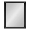 Kate and Laurel Scoop Framed Wall Mirror, 26x32, Black - 2 of 4