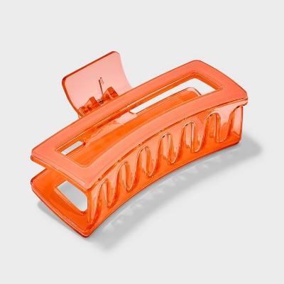 Jumbo Overlay Hair Claw Clip - Universal Thread™ Orange