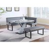 Chintaly Imports,Slanted Gray Wooden Pedestal - 4 of 4