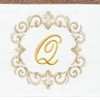 Linum Home Textiles 100% Turkish Cotton MONICA Gold Thread 2PC Embellished Hand Towel Set - 3 of 3