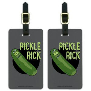 Rick And Morty Pickle Rick Luggage ID Tags Set of 2 - 1 of 4
