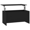 vidaXL Coffee Table Black 40.2 in.x21.9 in.x20.7 in. Engineered Wood - 2 of 4