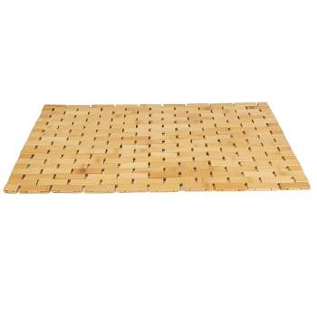 TOILETTREE Deluxe 100% Natural Bamboo 25.3 in. L x 15.7 in. W Shower Floor  Skid Resistant Bath Mat TTP-BFM-1 - The Home Depot
