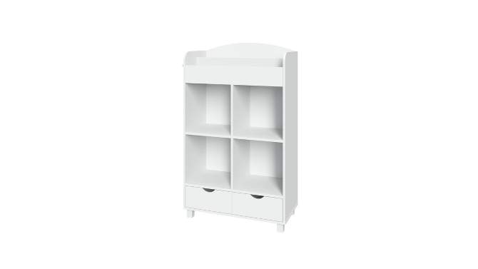 Kids' Book Nook Collection Cubby Storage Cabinet and Bookrack with 2 Bins - RiverRidge, 2 of 10, play video
