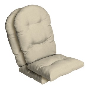 ARDEN Outdoor Plush Modern Tufted Rocking Chair Cushion, Set of 2, 20 x 18, Water Repellent, Fade Resistant - 1 of 4