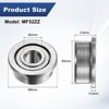 Unique Bargains Durable Chrome Steel Flanged Ball Bearing 10 2mm x 5mm x 2.5mm - 3 of 4
