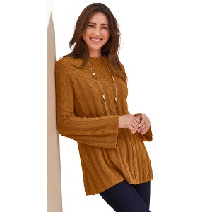 Jessica London Cable Sweater Tunic - 1 of 3