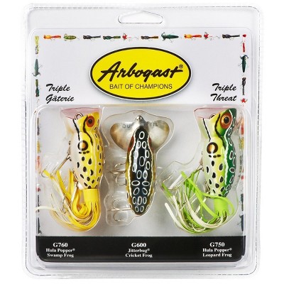 Arbogast Jitterbug - Frog/Yellow Belly