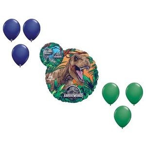 LOONBALLOON Standard Size 2-Sided Dinosaur Balloons Set (6x latex) - 1 of 1