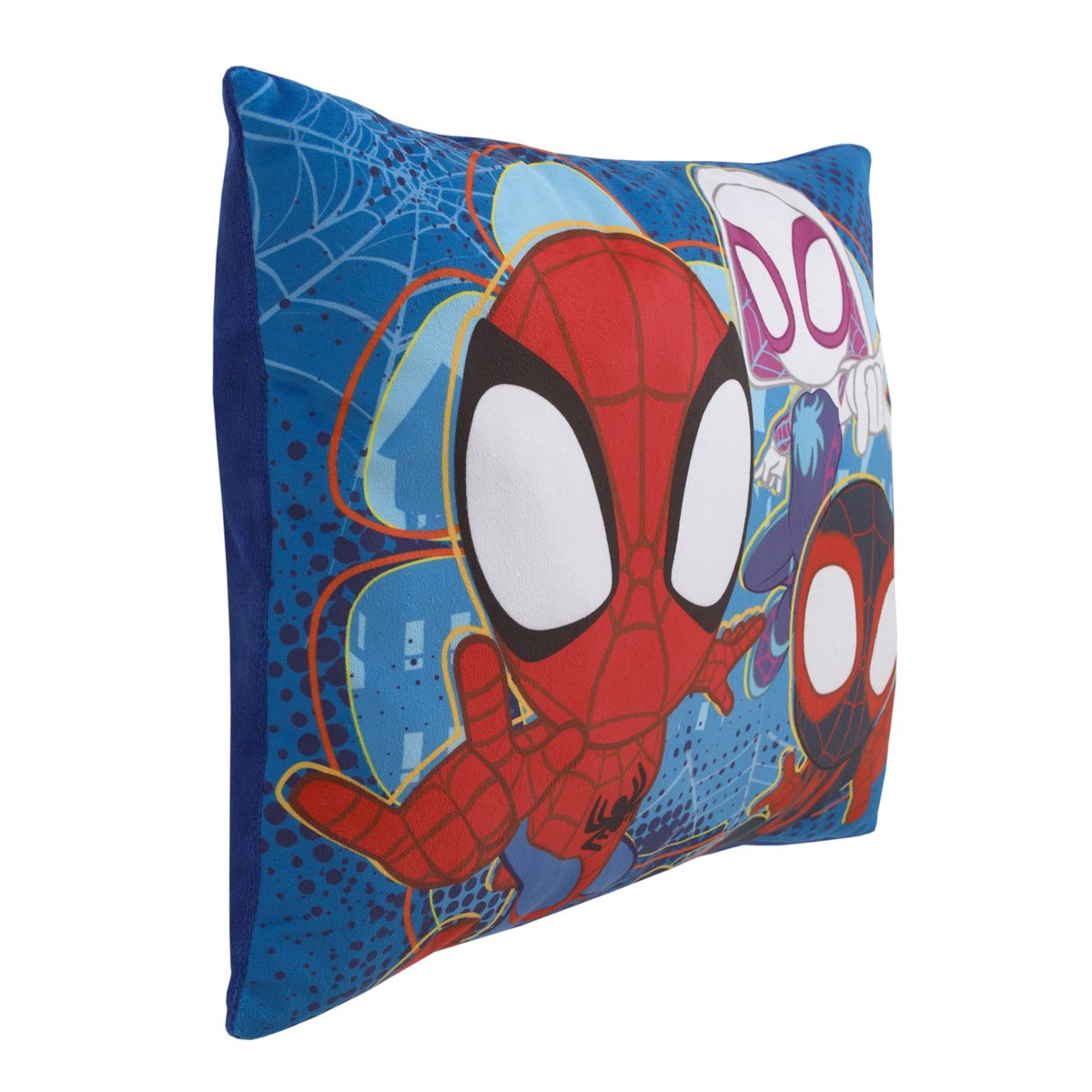 NoJo Marvel Spidey and his Amazing Friends Spidey Team Red, White, and Blue Super Soft Toddler Pillow - thumbnail 2
