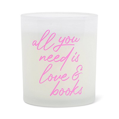 All you Need is Love and Books Candle