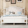 NicBex Queen Upholstered Platform Bed Frame with Diamond Tufted Headboard and Panel Footboard,Under Bed Storage Space,No Box Spring Needed - 3 of 4
