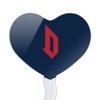 Duquesne University Primary Logo Heart Love Cupcake Picks Toppers Decoration Set of 6 - 2 of 4