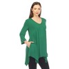 Women's Empire Cut V-Neck Tunic Top - 2 of 4