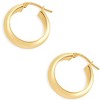 Pompeii3 14k Yellow Gold 5.5mm Small Designer Hoops Women's Earrings 3/4" Tall 2.30grams - 3 of 4