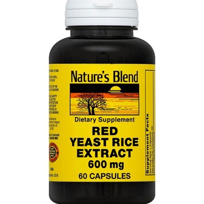 Natures Blend Red Yeast Rice Extract 60 ea