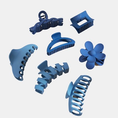 Women's Trendy Blue Ombre Hair Claw Clips Set - Cupshe