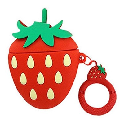 Valor 3D Silicone Case Compatible with Airpods1/2, Strawberry