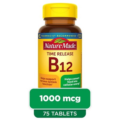 Nature Made Vitamin B12 1000 Mcg Time Release Tablets : Target