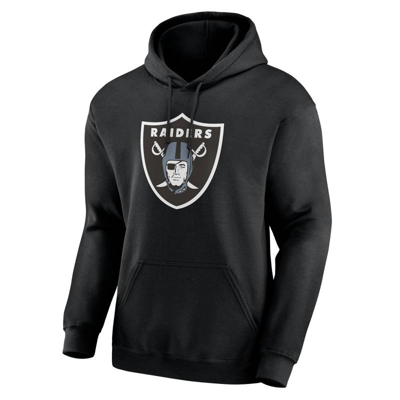 NFL Las Vegas Raiders Long Sleeve Core Big &#38; Tall Fleece Hooded Sweatshirt, 1 of 4
