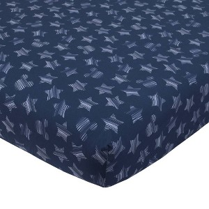 Disney Mickey Mouse Hello World StarIcon 100% Cotton Fitted Crib Sheet - 1 of 3
