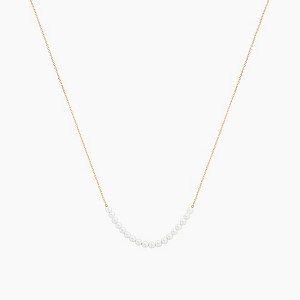 Bearfruit Jewelry Sterling Silver 18k Gold Plated Rosalie Cultured Pearl Necklace - 1 of 4